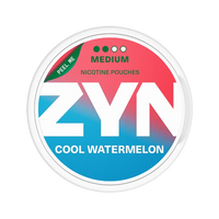 Cool Watermelon Medium EU nicotine pouch by Zyn snus
