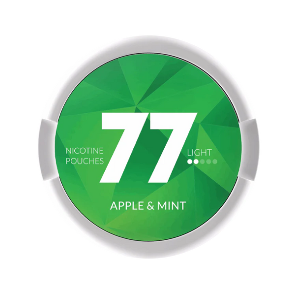 77 Apple Mint Light nicotine pouch by 77 snus