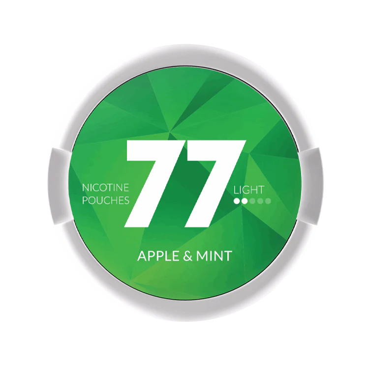 77 Apple Mint Light nicotine pouch by 77 snus
