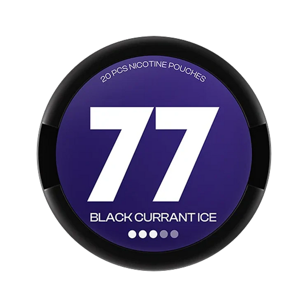 77 Blackcurrant Ice nicotine pouch by 77 snus