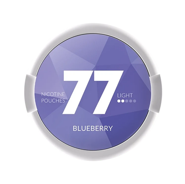 77 Blueberry Light nicotine pouch by 77 snus