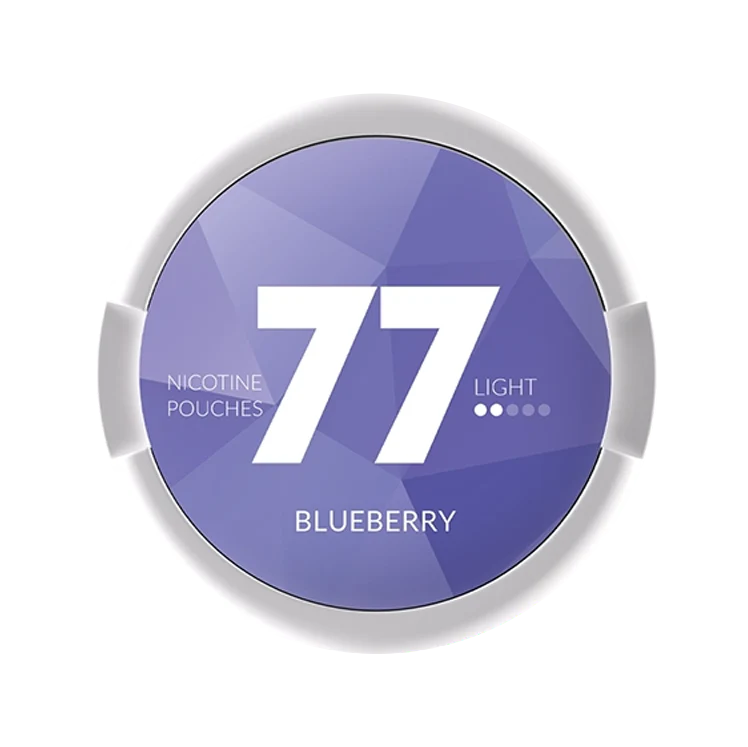 77 Blueberry Light nicotine pouch by 77 snus