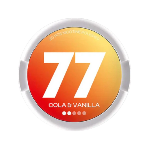 77 Cola Vanilla nicotine pouch by 77 snus