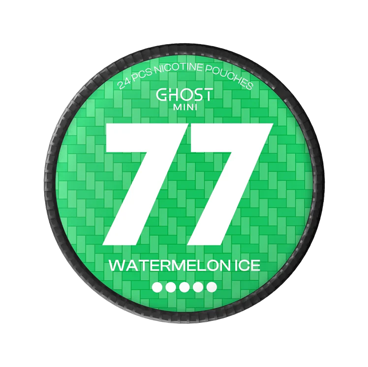 77 Ghost Mini Watermelon Ice nicotine pouch by 77 snus