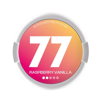 77 Raspberry Vanilla nicotine pouch by 77 snus