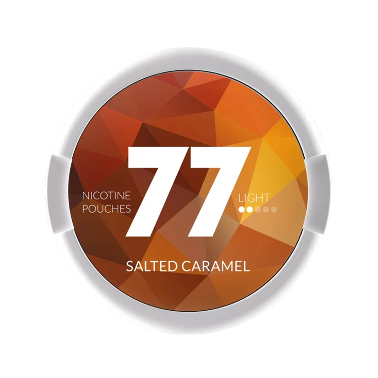 77 Salted Caramel Light nicotine pouch by 77 snus