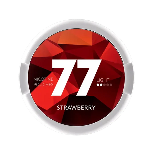 77 Strawberry Light nicotine pouch by 77 snus