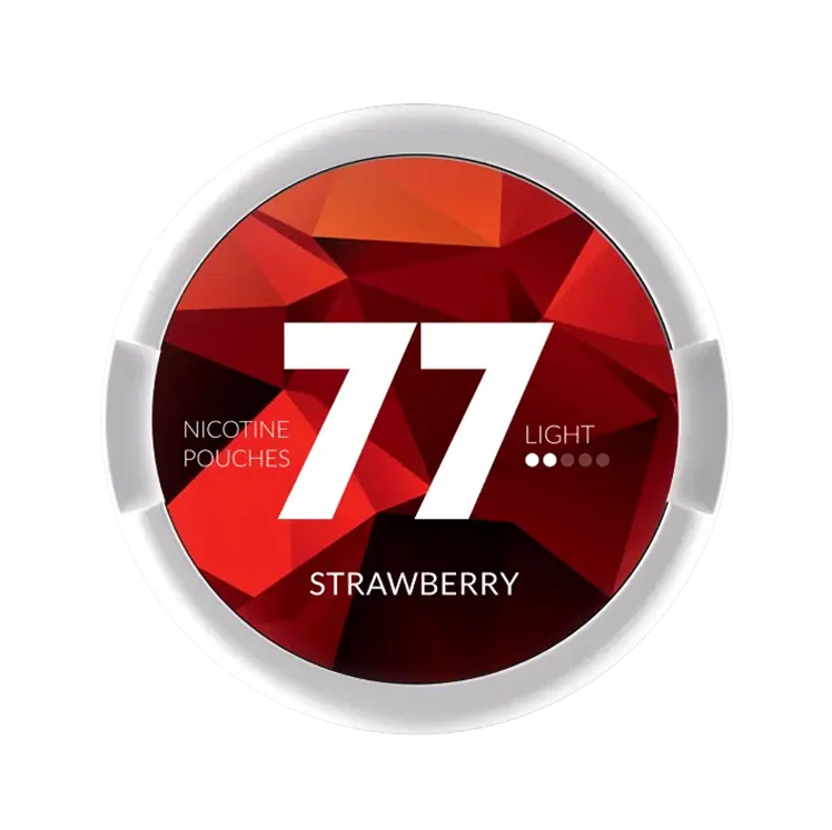 77 Strawberry Light nicotine pouch by 77 snus