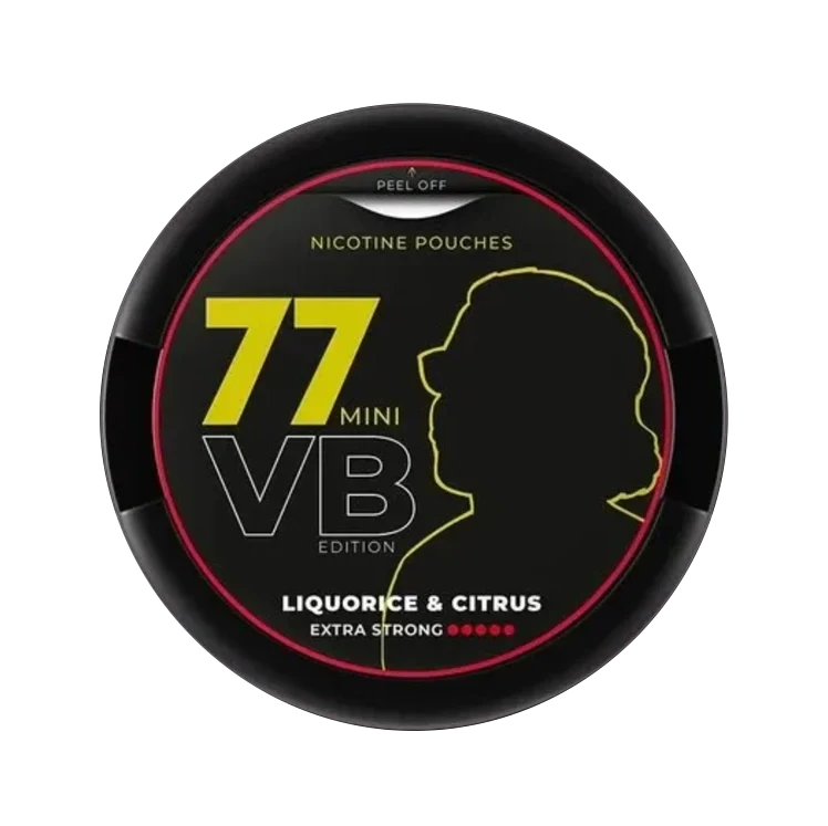 77 VB Liquorice Citrus Mini nicotine pouch by 77 snus