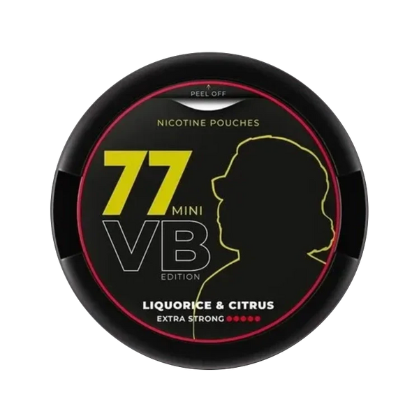 77 VB Liquorice Citrus Mini nicotine pouch by 77 snus