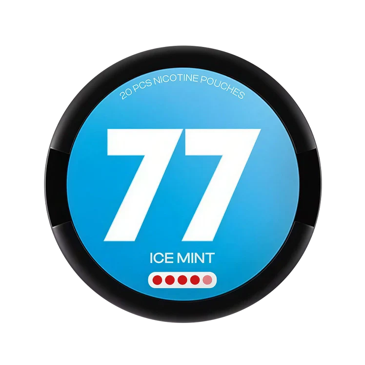 77 Ice Mint nicotine pouch by 77 snus