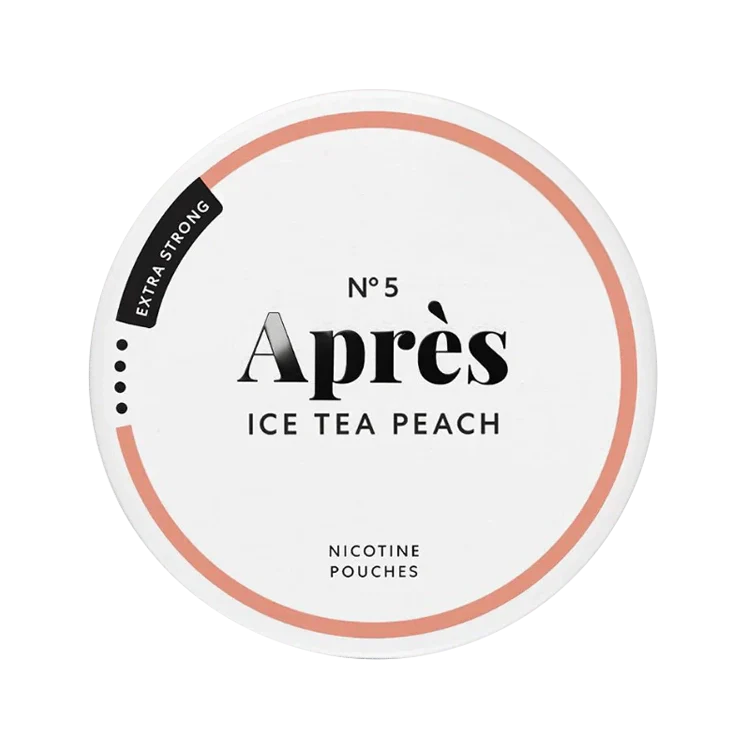 Ice Tea Peach Extra Strong nicotine pouch by Apres snus