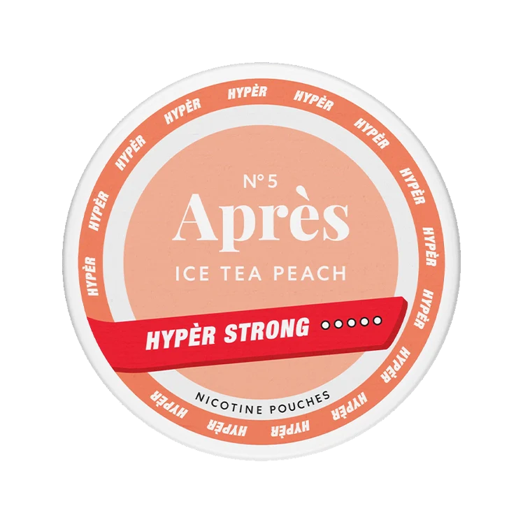 Ice Tea Peach Hyper Strong nicotine pouch by Apres snus