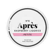 Raspberry Liquorice Mini nicotine pouch by Apres snus