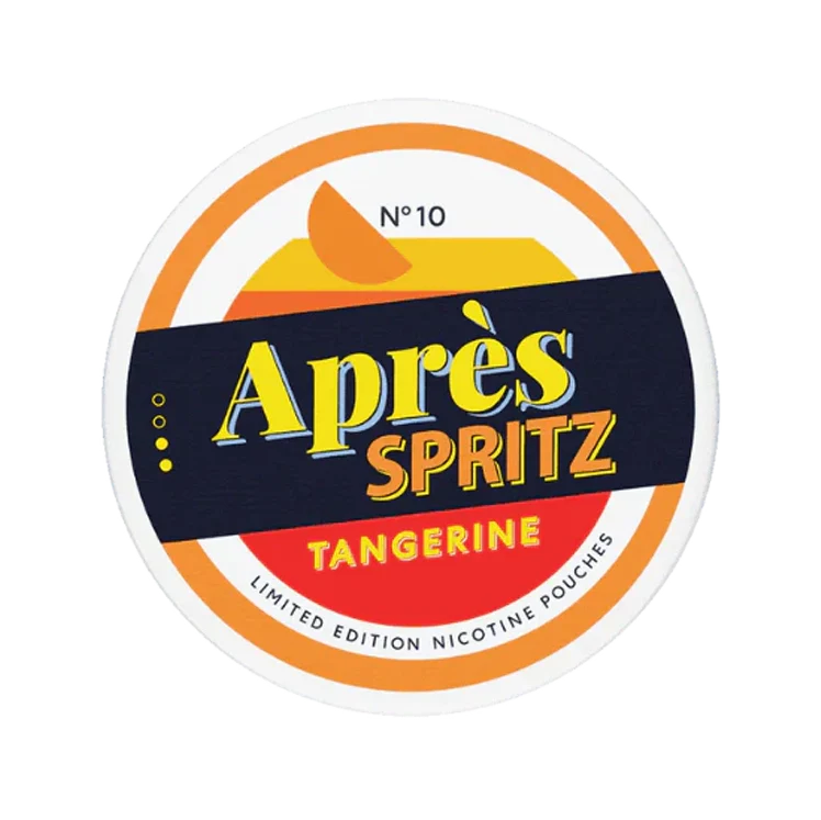 Tangerine Spritz nicotine pouch by Apres snus