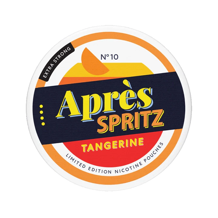 Tangerine Spritz Extra Strong nicotine pouch by Apres snus