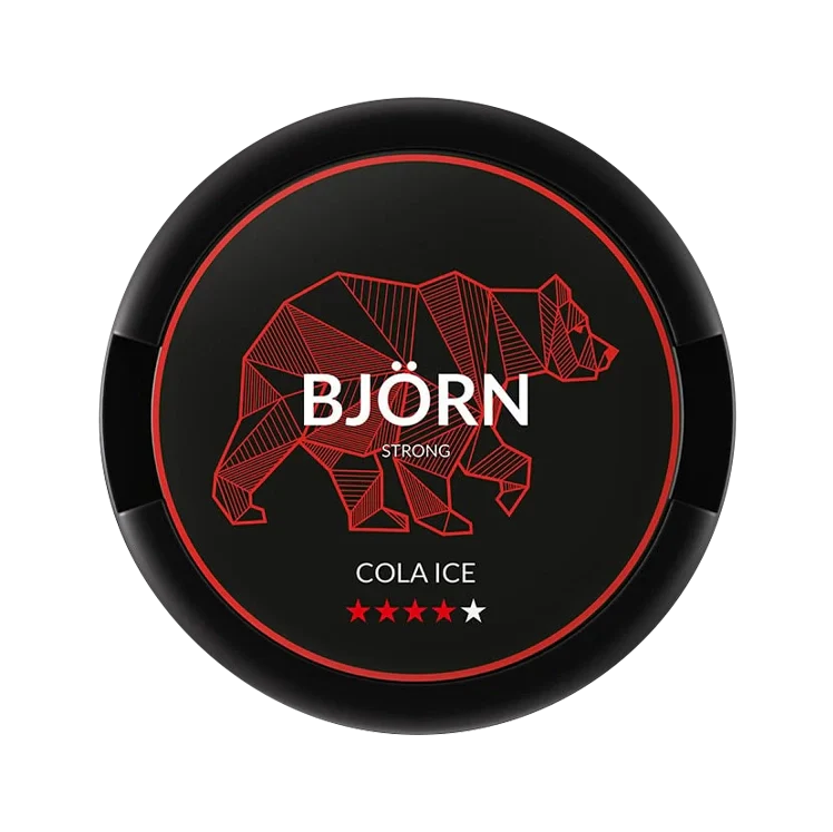Cola Ice X Strong nicotine pouch by Bjorn snus