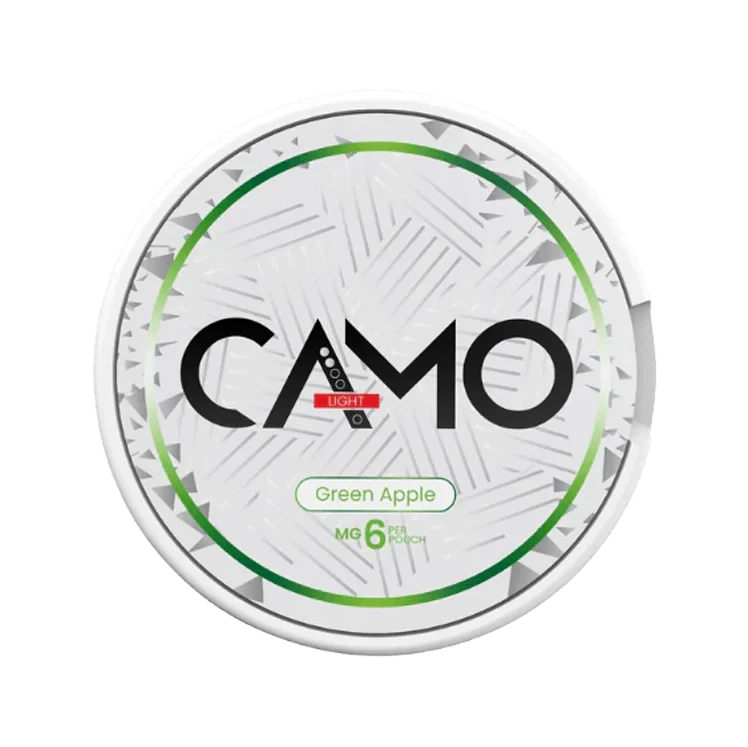 Green Apple nicotine pouch by Camo snus