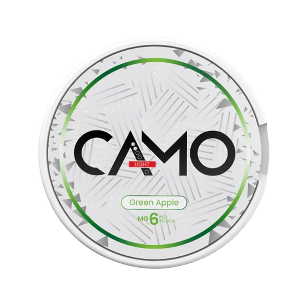 Green Apple nicotine pouch by Camo snus