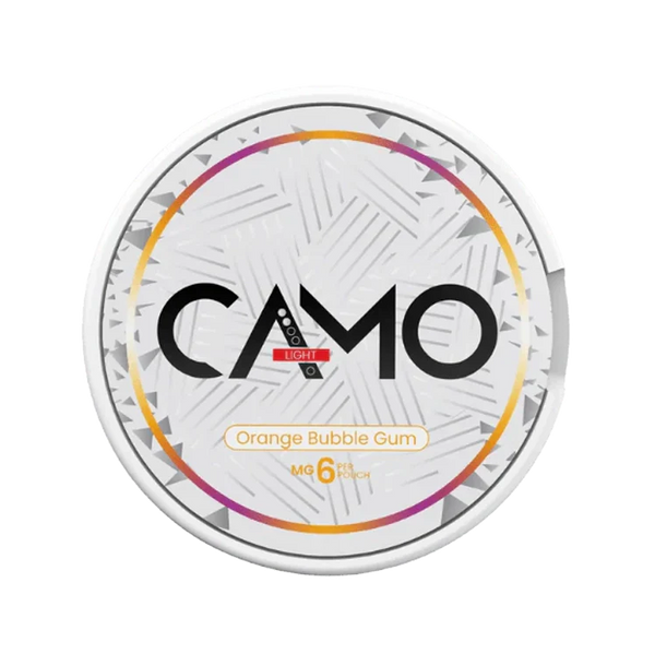 Orange Bubble gum nicotine pouch by Camo snus