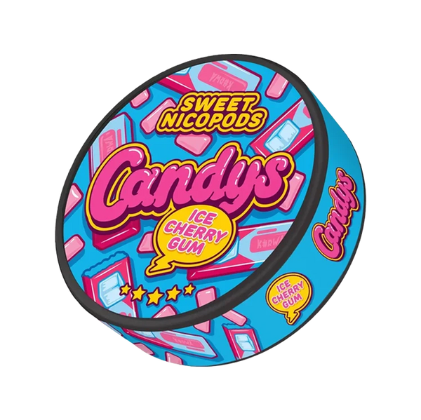 Ice Cherry Gum nicotine pouch by Candys snus