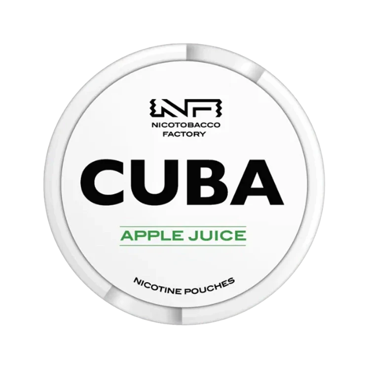 White Apple Juice nicotine pouch by Cuba snus