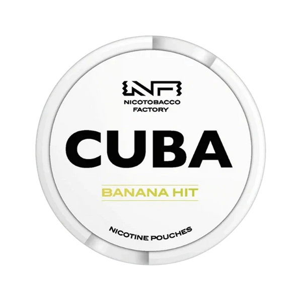 White Banana Hit nicotine pouch by Cuba snus