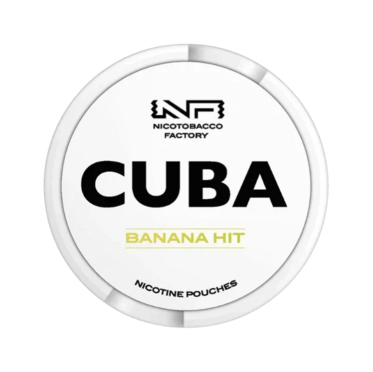 White Banana Hit nicotine pouch by Cuba snus