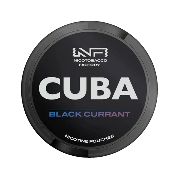 Black Blackcurrant nicotine pouch by Cuba snus