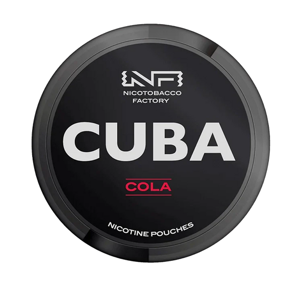 Black Cola nicotine pouch by Cuba snus