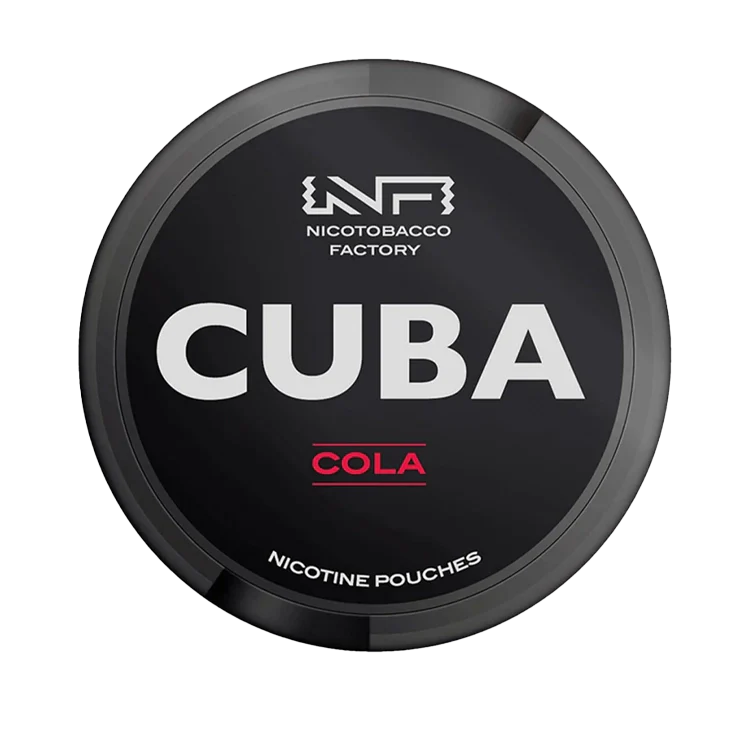 Black Cola nicotine pouch by Cuba snus