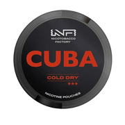 Black Cold Dry nicotine pouch by Cuba snus