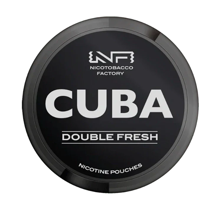 Black Double Fresh nicotine pouch by Cuba snus