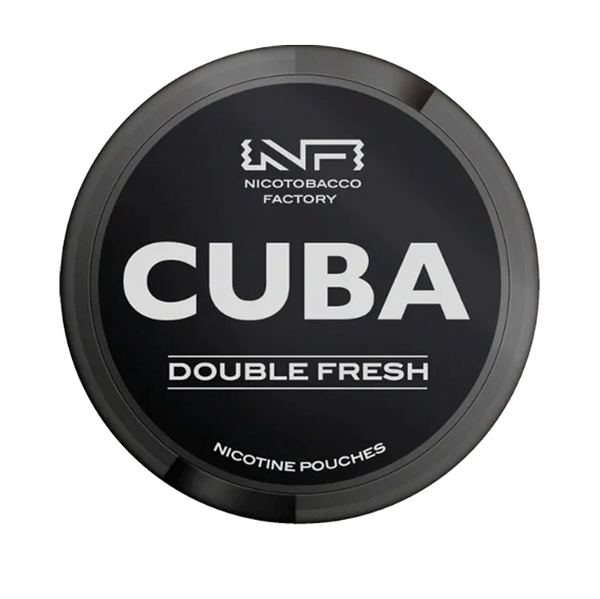 Black Double Fresh nicotine pouch by Cuba snus