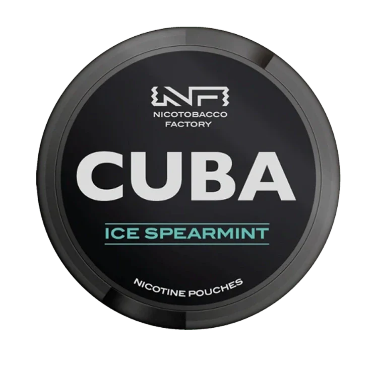 Black Ice Spearmint nicotine pouch by Cuba snus