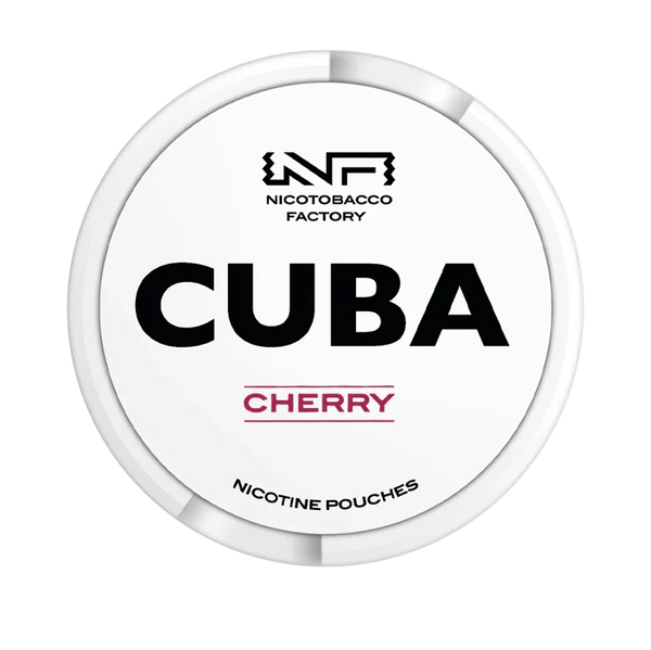 White Cherry nicotine pouch by Cuba snus