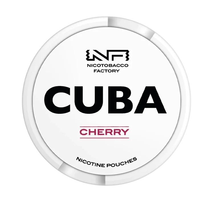 White Cherry nicotine pouch by Cuba snus