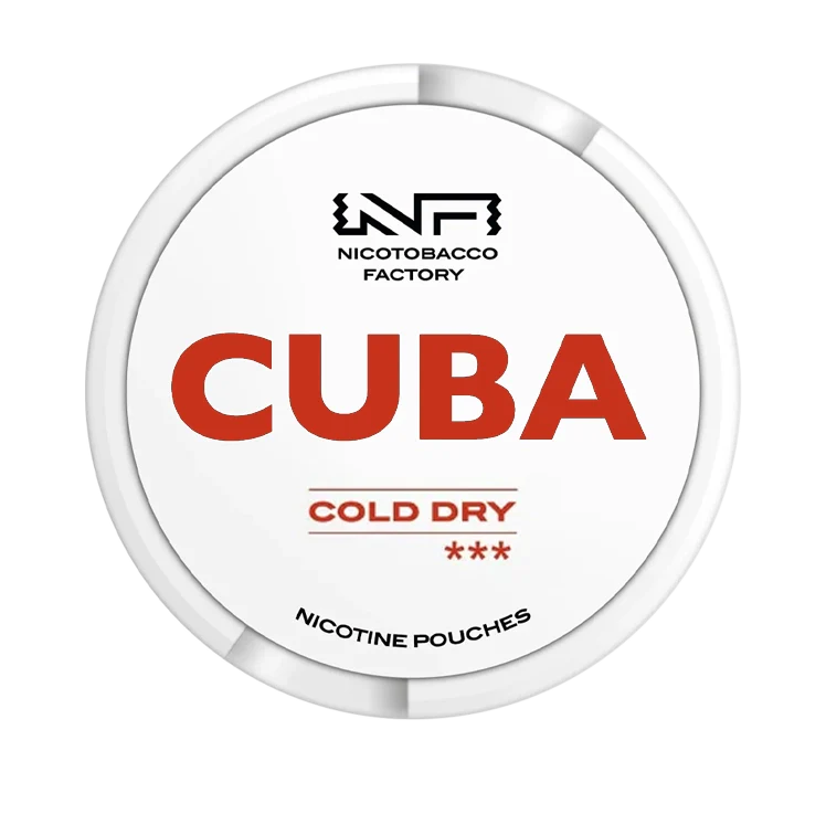 White Cold Dry nicotine pouch by Cuba snus