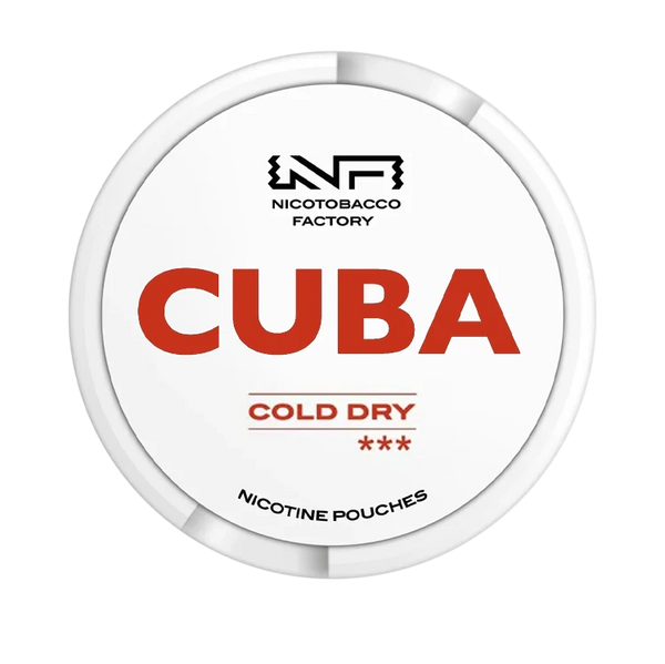 White Cold Dry nicotine pouch by Cuba snus