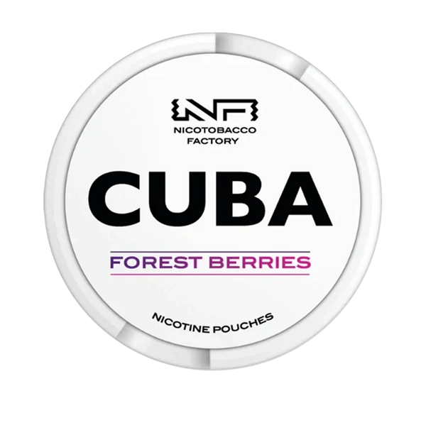 White Forest Berries nicotine pouch by Cuba snus