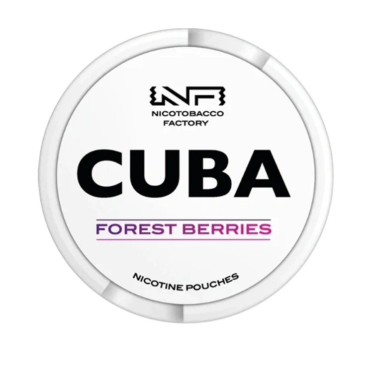 White Forest Berries nicotine pouch by Cuba snus