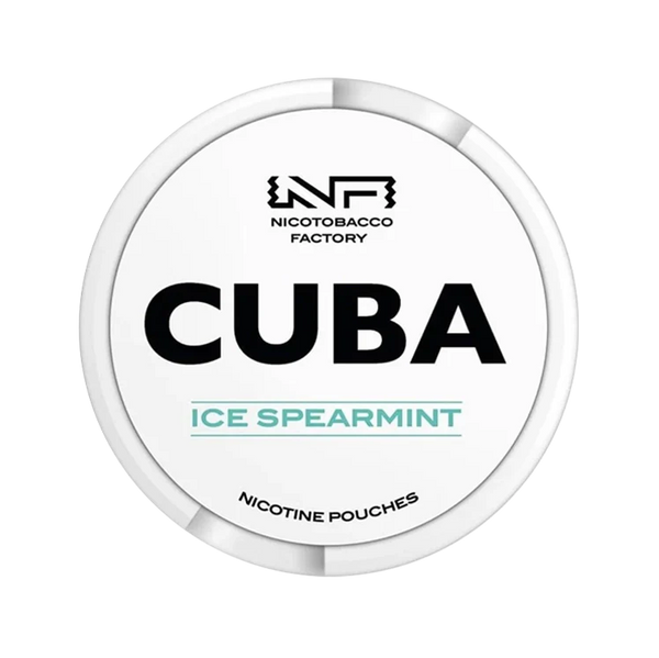 White Ice Spearmint nicotine pouch by Cuba snus