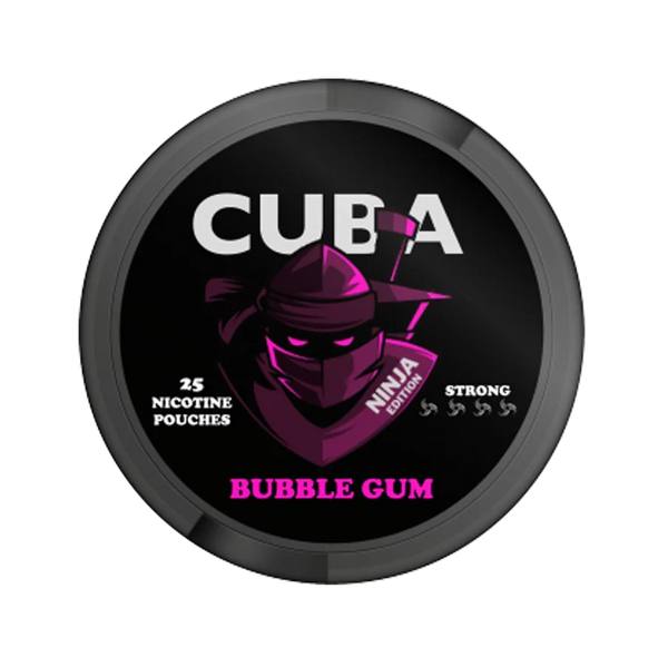 Ninja Bubblegum nicotine pouch by Cuba snus
