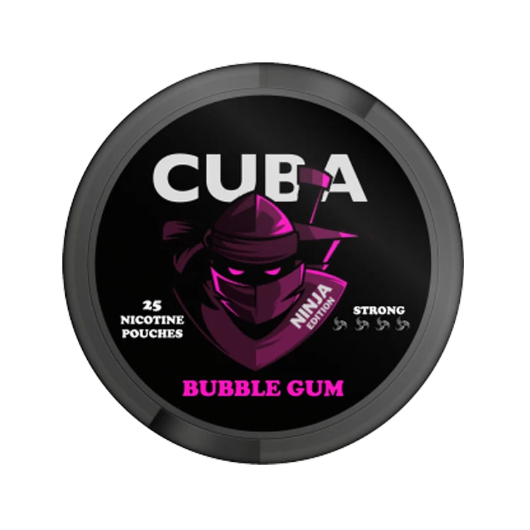Ninja Bubblegum nicotine pouch by Cuba snus