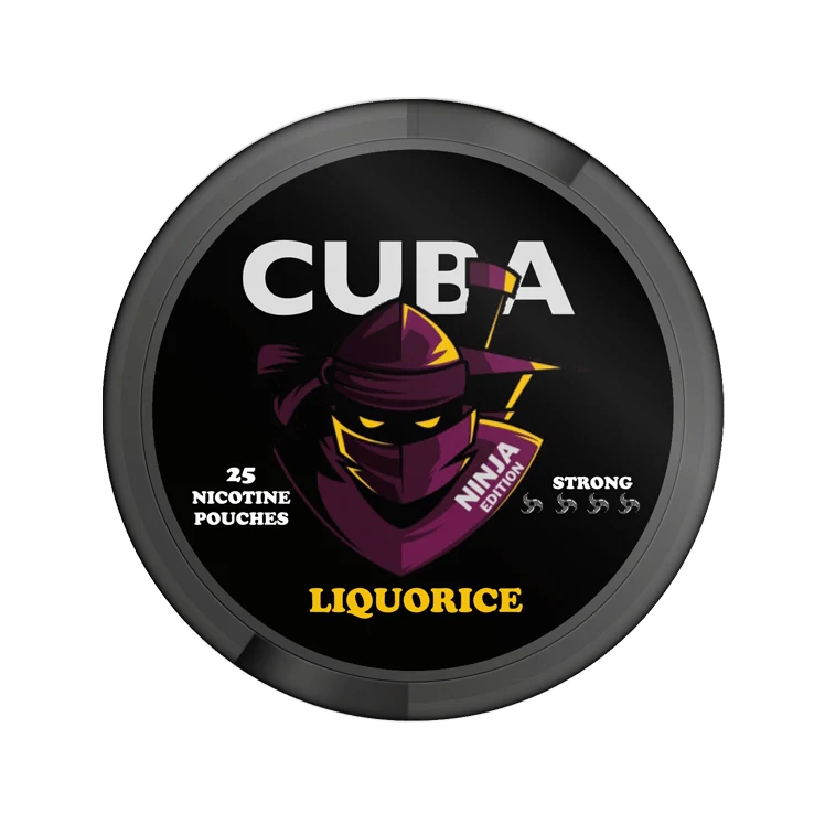 Ninja Liquorice nicotine pouch by Cuba snus
