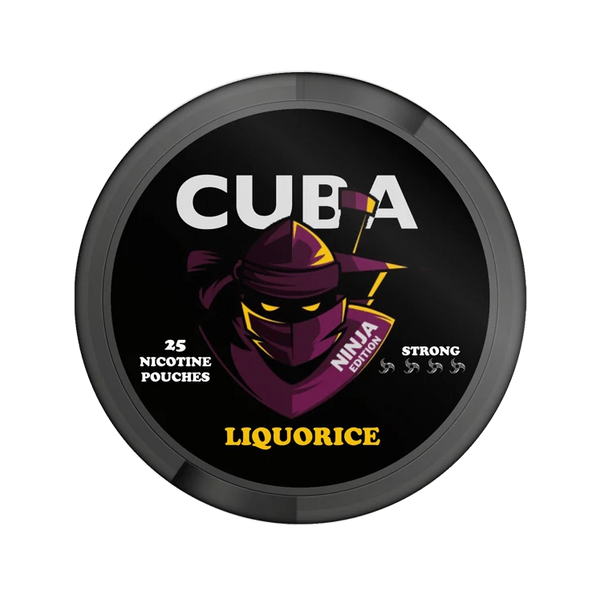 Ninja Liquorice nicotine pouch by Cuba snus