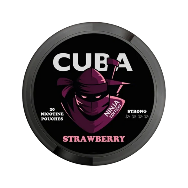Ninja Strawberry nicotine pouch by Cuba snus