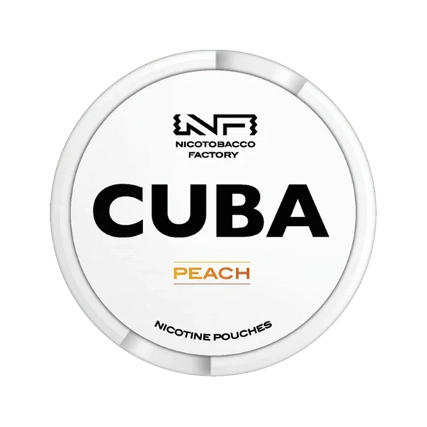 White Peach nicotine pouch by Cuba snus