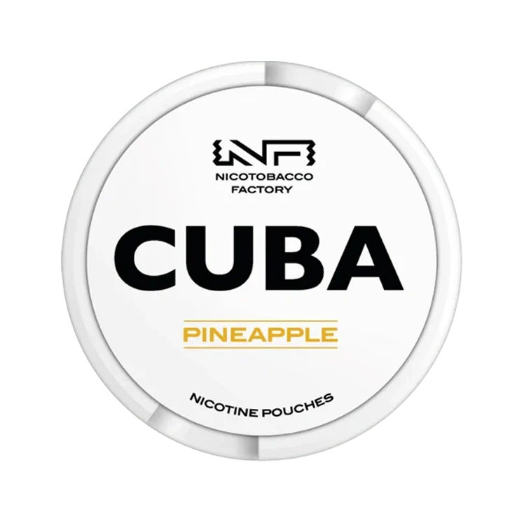 White Pineapple nicotine pouch by Cuba snus
