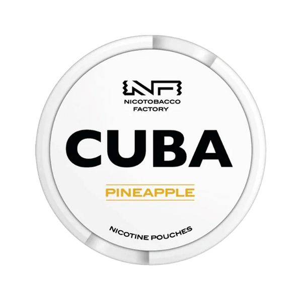 White Pineapple nicotine pouch by Cuba snus